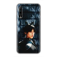 Чехлы Венсдей на Huawei Y7 Pro 2019 Уэнсдей (AlphaPrint) – Уэнздей кошка