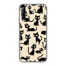 Чехол с рисунком кот на Huawei Y7 Pro 2019
