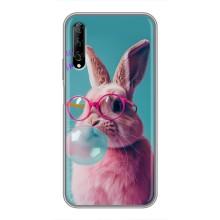 Чехол с принтом стильные животные для У7 Про 2019 – Кролик в очках