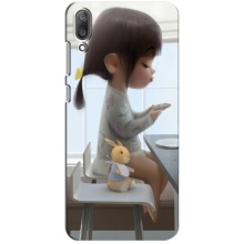 Девчачий Чехол для Huawei Y7 Pro 2019 (Девочка с игрушкой)
