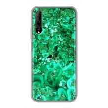Мраморний чехол на Huawei Y7 Pro 2019 (VPrint) – Салатовий Мрамор