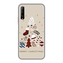 Рождественские Чехлы для Huawei Y7 Pro 2019 (VPrint) (Merry Christmas)