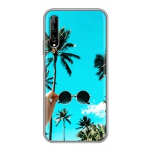 Силиконовый чехол с КАРТИНКАМИ лето для Huawei Y7 Pro 2019 (AlphaPrint) – Взгляд лето