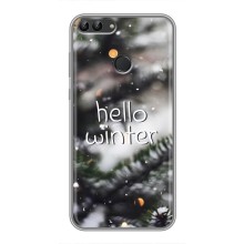 Новогодние, Праздничные Чехлы для Huawei Y7 2018/ Y7 Pro 2018 - 2024 год (Hello winter)