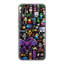Чохол майнкрафт для Huawei Y7 2019 – Усі персонажі