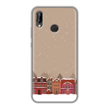 Новорічні, Святкові Чохли для Huawei Y7 2019 - 2024 год (Зимове місто)