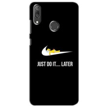 Силиконовый Чехол на Huawei Y7 2019 с картинкой Nike – Later