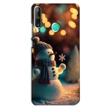 Чехлы на Новый Год Huawei Y7p (2020) (Снеговик праздничный)