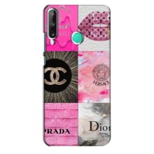 Чехол (Dior, Prada, YSL, Chanel) для Huawei Y7p (2020) (Модница)