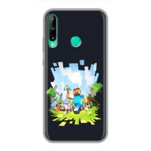 Чехол Майнкрафт на Huawei Y7p (2020) (AlphaPrint) Minecraft (персонажи Minecraft)
