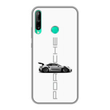Чохол з авто Порше для Huawei Y7p (2020) – білий порше