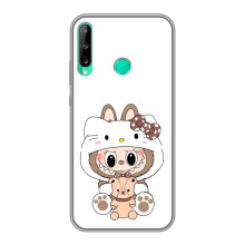 Чохол з принтом Лабубу для Huawei Y7p (2020) – Білий Лабубу