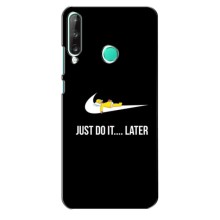 Силиконовый Чехол на Huawei Y7p (2020) с картинкой Nike (Later)