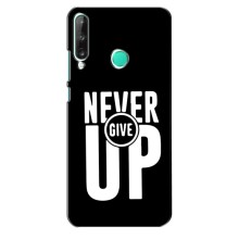 Силиконовый Чехол на Huawei Y7p (2020) с картинкой Nike (Never Give UP)