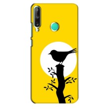 Силіконовий бампер з птичкою на Huawei Y7p (2020)