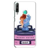 Силиконовый Чехол на Huawei Y7p (2020) с картинкой Стильных Девушек (Девушка на машине)