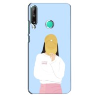 Силиконовый Чехол на Huawei Y7p (2020) с картинкой Стильных Девушек (Желтая кепка)