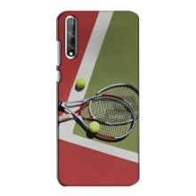 Чехлы с принтом Спортивная тематика для Huawei P Smart S / Y8p (2020) (Ракетки теннис)
