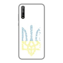 Чохли для Huawei P Smart S / Y8p (2020) Укр. Символіка (AlphaPrint) (Герб з букв)