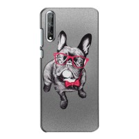 Чехол (ТПУ) Милые собачки для Huawei P Smart S / Y8p (2020) (Бульдог в очках)