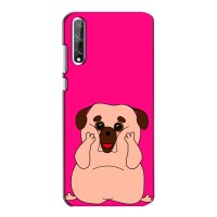 Чехол (ТПУ) Милые собачки для Huawei P Smart S / Y8p (2020) (Веселый Мопсик)