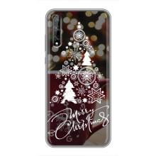 Рождественские Чехлы для Huawei P Smart S / Y8p (2020) (VPrint) (Елочка узорная)