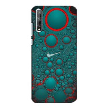 Силиконовый Чехол на Huawei P Smart S / Y8p (2020) с картинкой Nike (Найк зеленый)