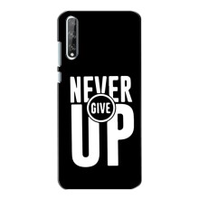 Силиконовый Чехол на Huawei P Smart S / Y8p (2020) с картинкой Nike (Never Give UP)