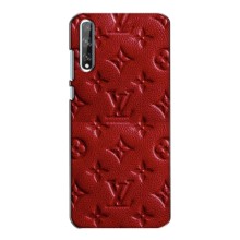 Текстурный Чехол Louis Vuitton для Хуавей П Смарт С (Красный ЛВ)