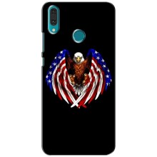 Чехол Флаг USA для Huawei Y9 2019 / Enjoy 9 Plus – Крылья США