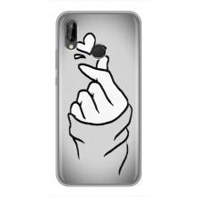 Чехол с принтом для Huawei Y9 2019 / Enjoy 9 Plus (AlphaPrint - Знак сердечка)