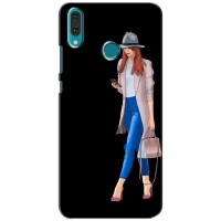Чехол с картинкой Модные Девчонки Huawei Y9 2019 / Enjoy 9 Plus (Девушка со смартфоном)