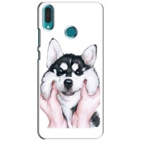 Бампер для Huawei Y9 2019 / Enjoy 9 Plus с картинкой "Песики" – Собака Хаски