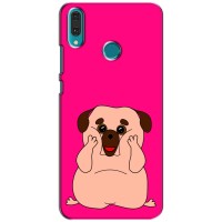 Чехол (ТПУ) Милые собачки для Huawei Y9 2019 / Enjoy 9 Plus (Веселый Мопсик)