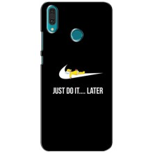 Силиконовый Чехол на Huawei Y9 2019 / Enjoy 9 Plus с картинкой Nike – Later