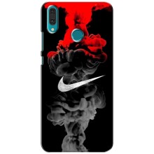 Силиконовый Чехол на Huawei Y9 2019 / Enjoy 9 Plus с картинкой Nike – Nike дым