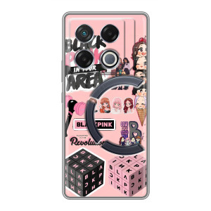 Чехлы с картинкой для Infinix GT 20 Pro – BLACK PINK коллаж