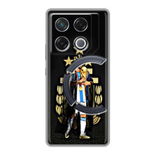 Чехлы для Infinix GT 20 Pro (Leo чемпион) (AlphaPrint) (Месси Король)