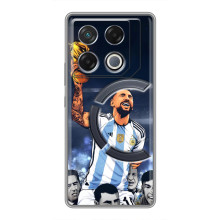 Чехлы для Infinix GT 20 Pro (Leo чемпион) (AlphaPrint) (Месси с кубком)