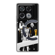 Чехлы для Infinix GT 20 Pro (Leo чемпион) (AlphaPrint) (Месси в накидке)