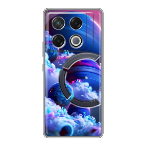 Чехлы КОСМОС для Infinix GT 20 Pro – Синие планеты