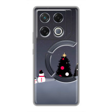 Чехлы на Новый Год Infinix GT 20 Pro (Снеговички)