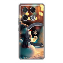 Чехлы на Новый Год Infinix GT 20 Pro (Снеговик праздничный)