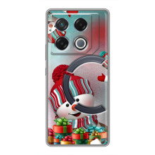 Чехлы на Новый Год Infinix GT 20 Pro (Снеговик в шапке)
