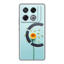 Чохли з квітами для Infinix GT 20 Pro (VPrint) – Жовта квітка