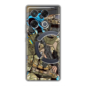 Чехлы с картинкой ЗСУ для Infinix GT 20 Pro (AlphaPrint)