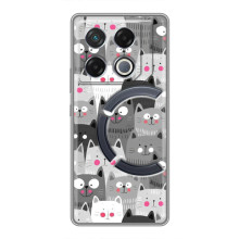 Чехлы с Котиками для Infinix GT 20 Pro (VPrint) (Рисованные котики)