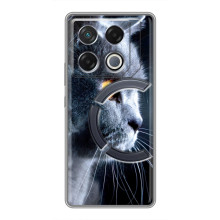 Чехлы с Котиками для Infinix GT 20 Pro (VPrint) (Серый Кот)