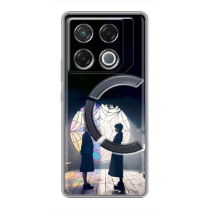 Чехлы с принтом Уэнсдей на Infinix GT 20 Pro – Уэнсдей и Энди