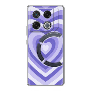 Чехлы с тематикой "Маленькие Сердечки" на Infinix GT 20 Pro (Сердце фиолет)